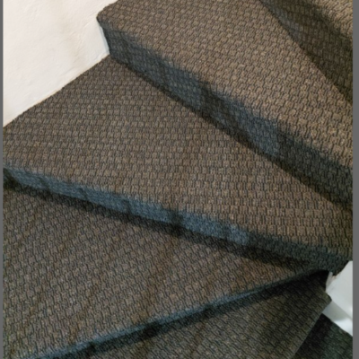 Gray Carpet Stair Runner